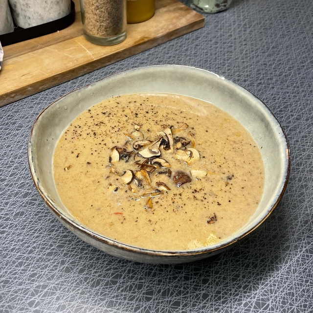 Svampsoppa med ugnsrostade skogschampinjoner🍂